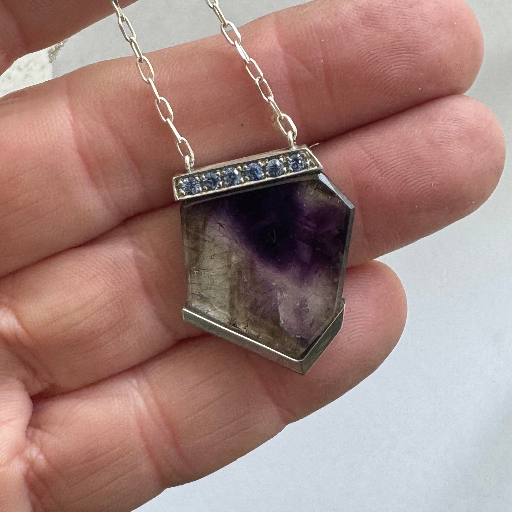 Sapphire & Amethyst Necklace