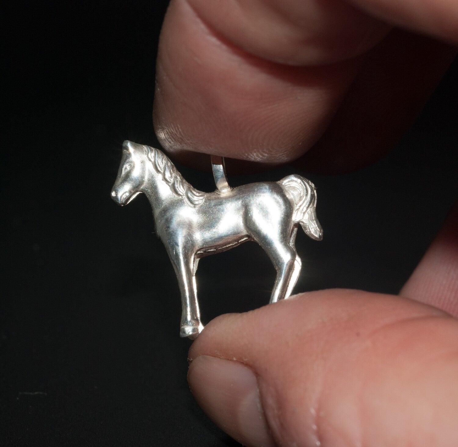 Hi Ho Silver! Horse pendant.