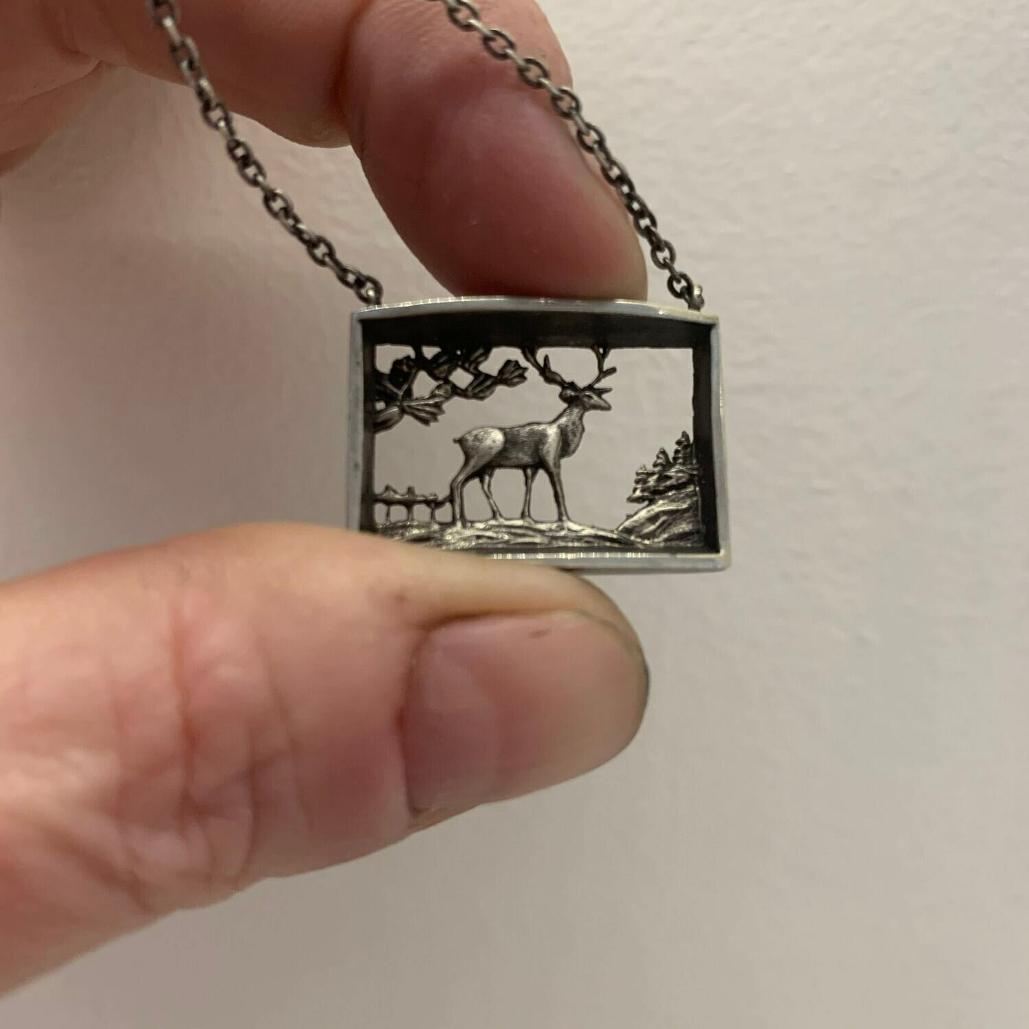 In The Woods Silver Pendant