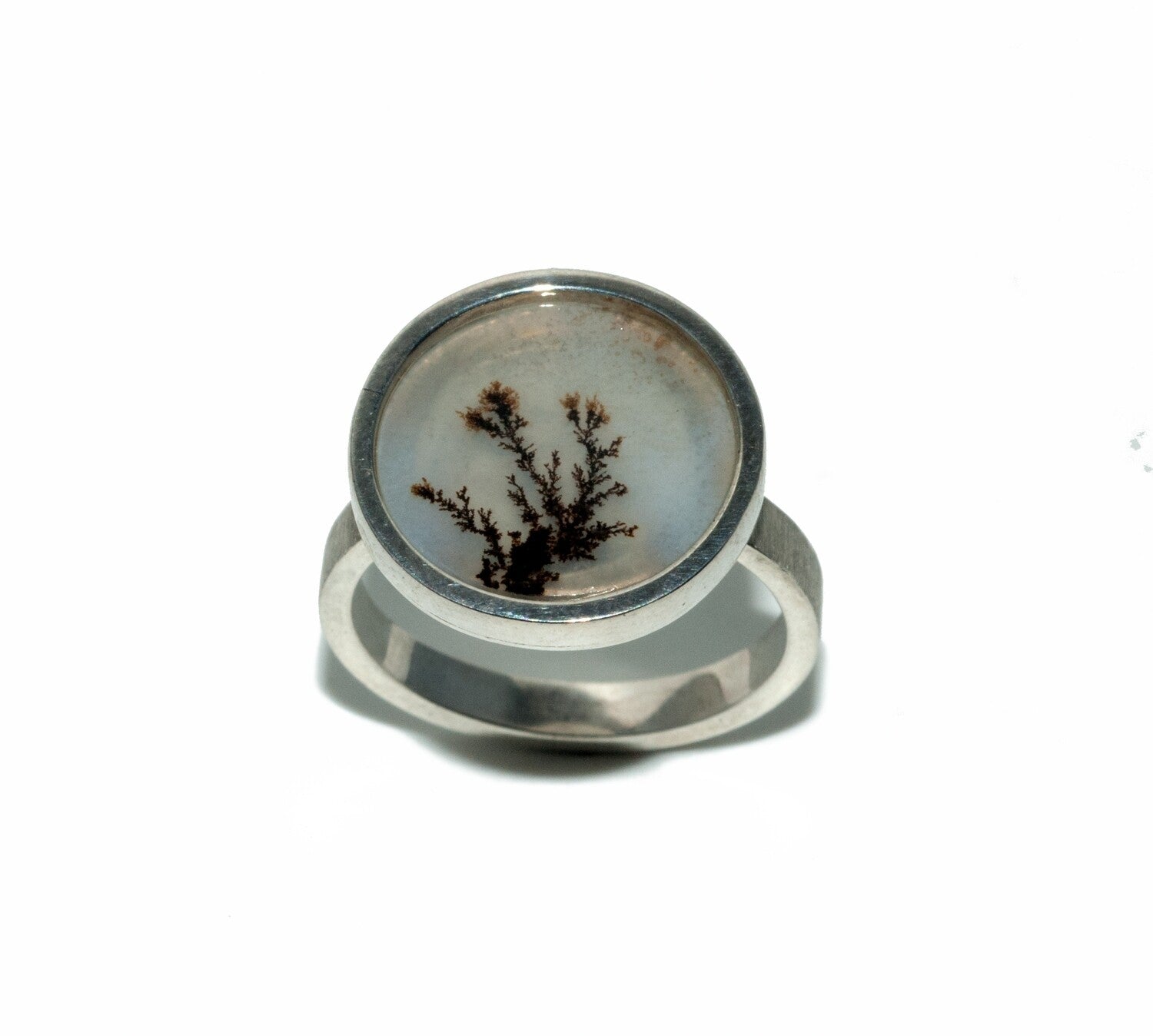 Picture Agate Landscape Ring